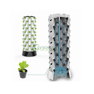 15 Floors Vegetable Hydroponic Smart Farm Water Led Grow Tower Light Stand For Indoor Vertical Tower Garden Growing Plants