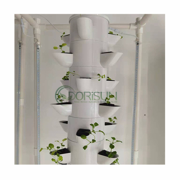 15 Floors Vegetable Hydroponic Smart Farm Water Led Grow Tower Light Stand For Indoor Vertical Tower Garden Growing Plants