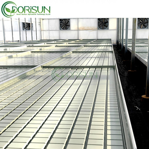 Wholesale 4X8 Seedbed Greenhouse agricultural Hydroponic Ebb and Flow Flood Table Grow Trays Rolling Benches