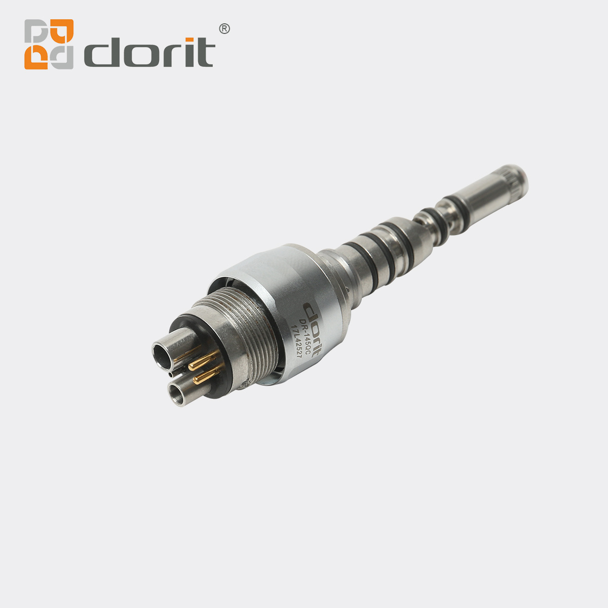 6 Holes Quick Coupling High Speed Turbine with Led Light 45 Degree Head Dental Handpiece Dorit brand