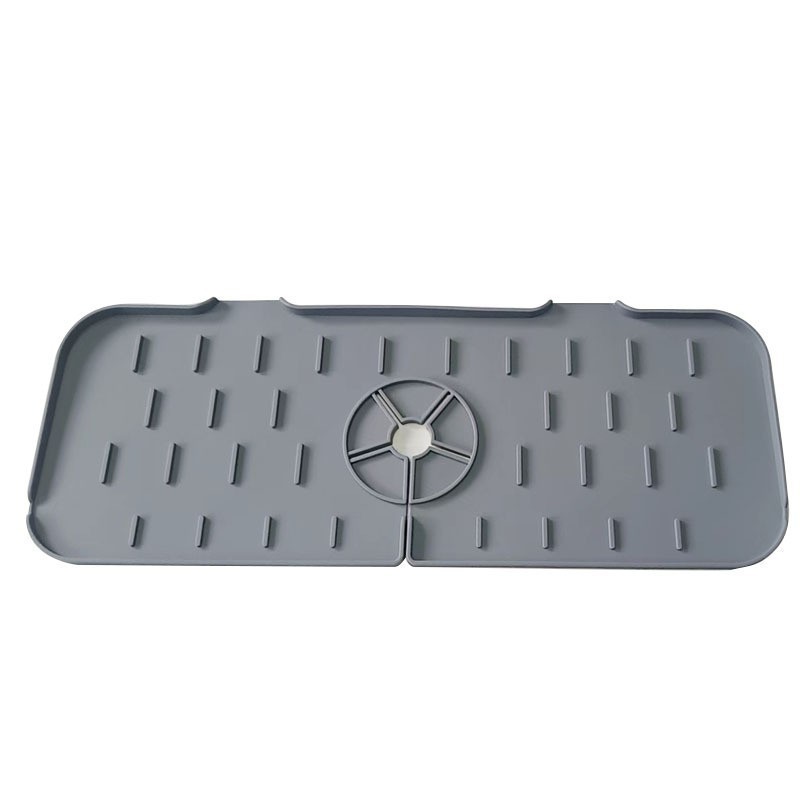 2023 New Kitchen Faucet Sink Splash Guard, Silicone Water Catcher Mat  Sink Draining Pad Behind Faucet, Faucet absorbent pad