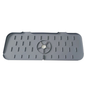 2023 New Kitchen Faucet Sink Splash Guard, Silicone Water Catcher Mat  Sink Draining Pad Behind Faucet, Faucet absorbent pad