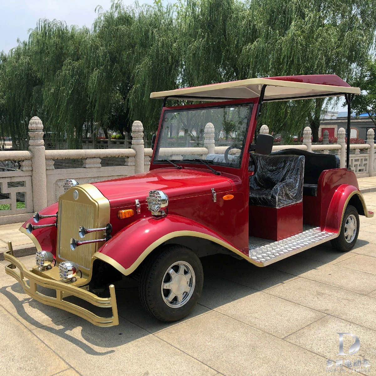 CE ISO approved antique electric sightseeing vintage retro moke car best price vehicle for sale