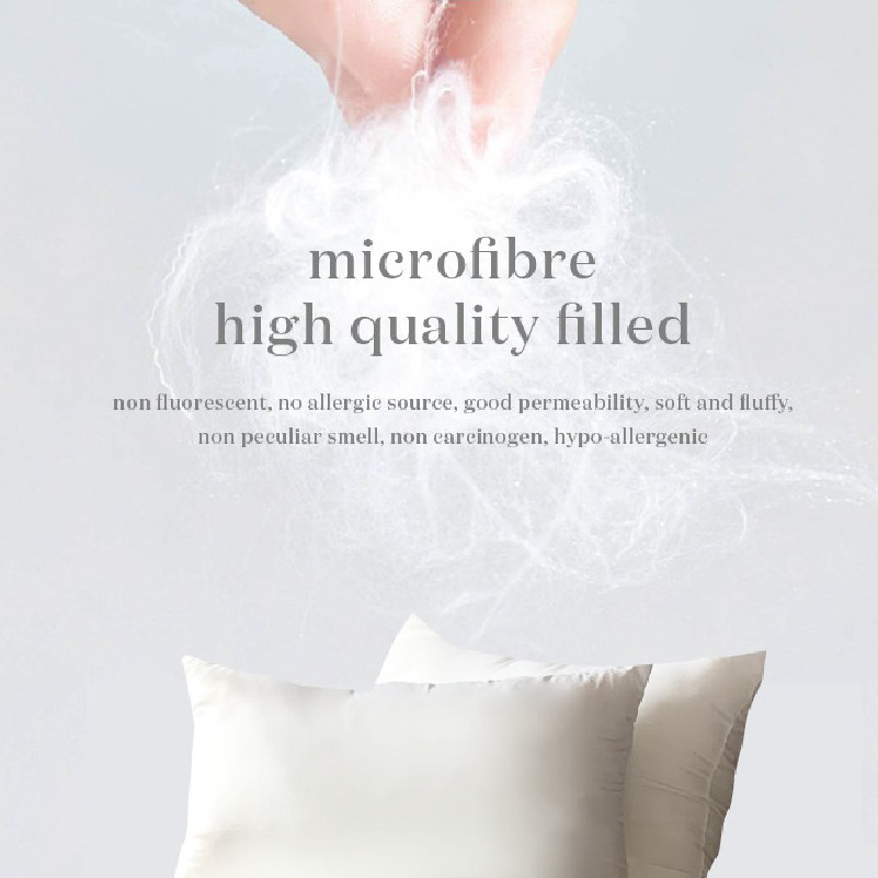 Hotel Pillow 100% Polyester Fibre Piping Fabric Made in Malaysia Filled White 18