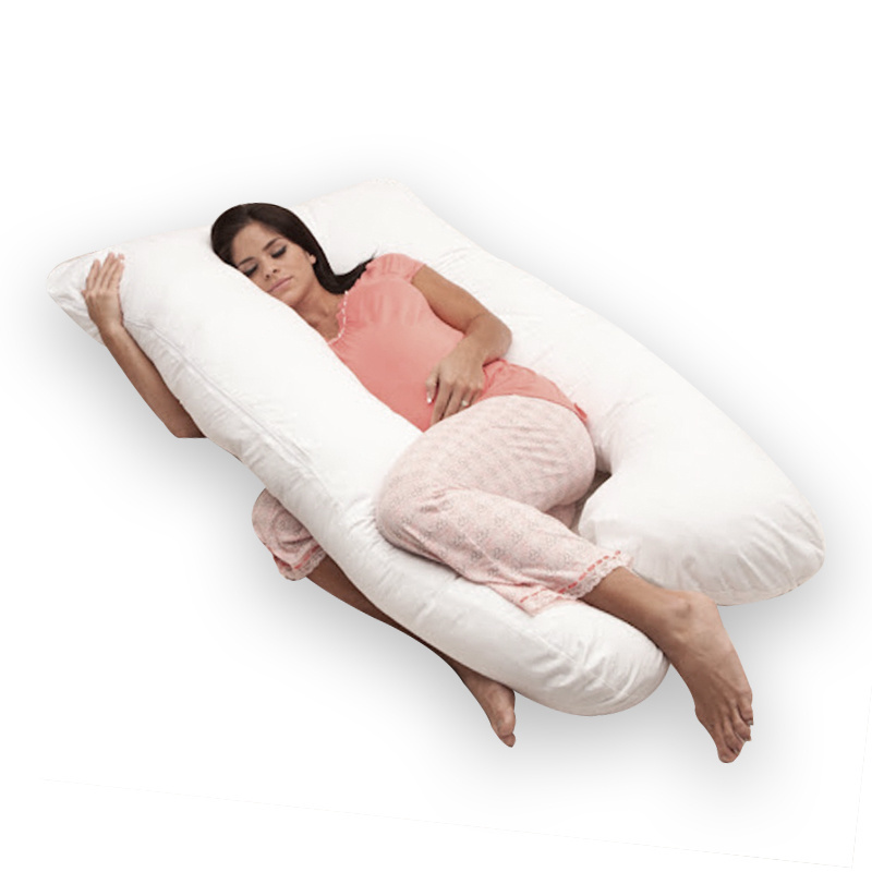 Premium Quality U-Shaped Microfiber Maternity Pillow Suitable for Pregnant Mothers For Comfortable Rest and Nursing Use