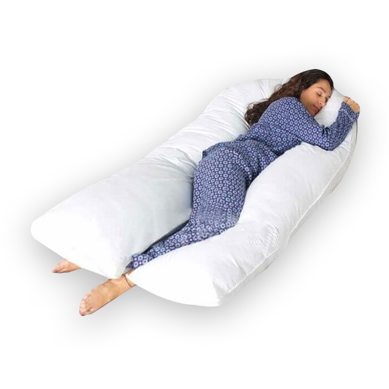 Premium Quality U-Shaped Microfiber Maternity Pillow Suitable for Pregnant Mothers For Comfortable Rest and Nursing Use