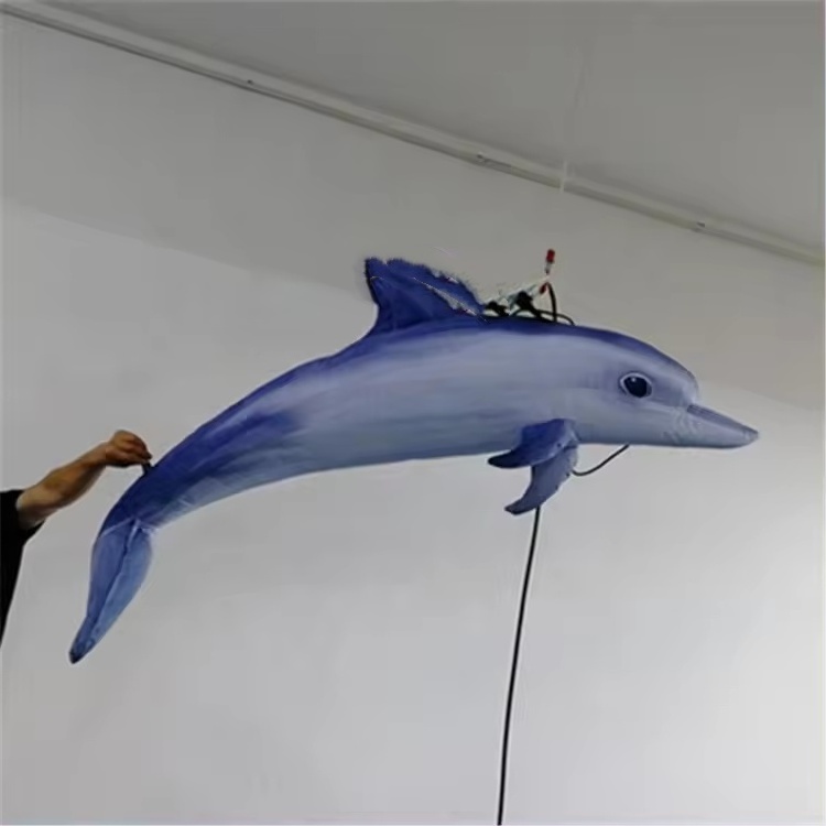 Custom Illuminated Hanging Decoration Inflatable Dolphins LED Lighting Inflatable Sea Animal For indoor Party sea theme decor