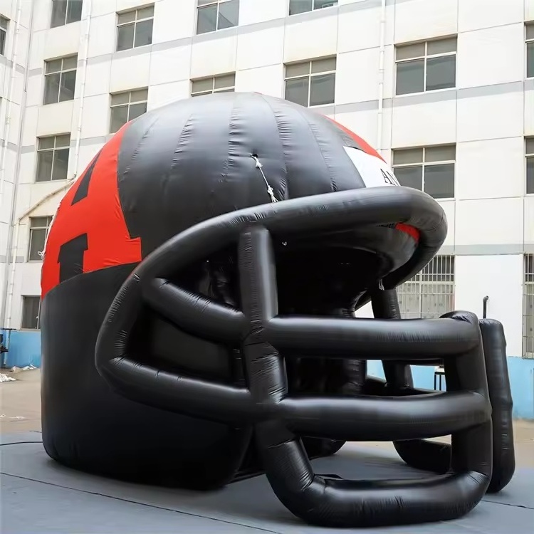 large football inflatable helmet, inflatable advertising helmet tunnel