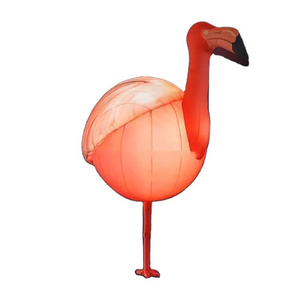 Lighting Air Bird Costume Giant Inflatable Flamingo Puppet