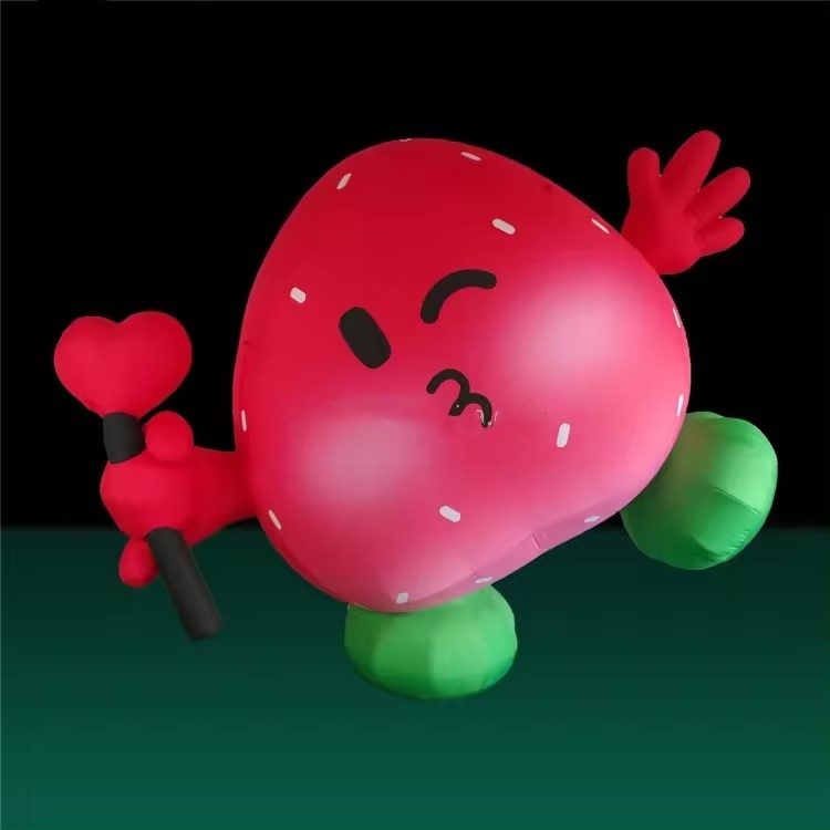 Inflatable strawberry , giant inflatable strawberry model, advertising strawberry inflatable balloons