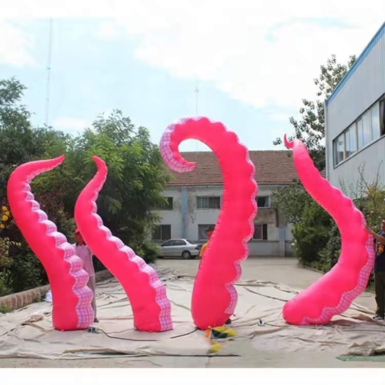 advertising inflatables  Giant Inflatable Pink Octopus Tentacle for Decoration