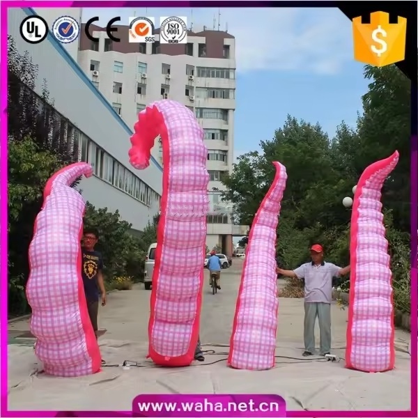 advertising inflatables  Giant Inflatable Pink Octopus Tentacle for Decoration