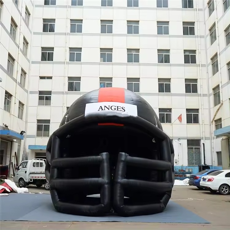 large football inflatable helmet, inflatable advertising helmet tunnel