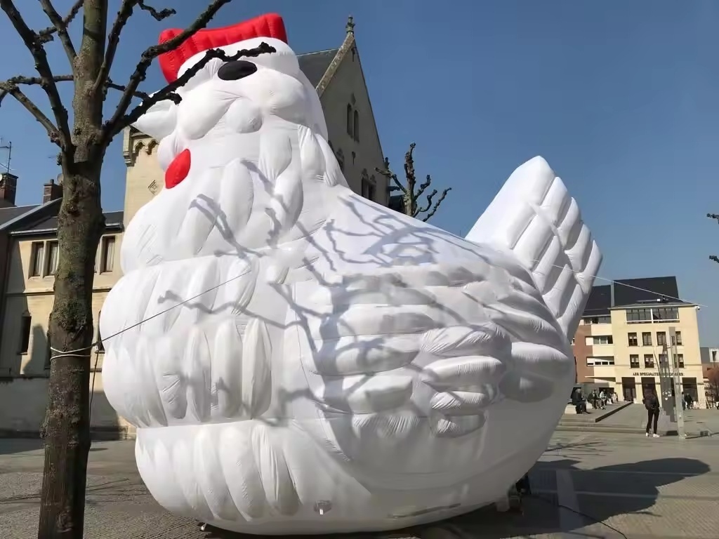 Customized advertising inflatable chicken mascot cartoon