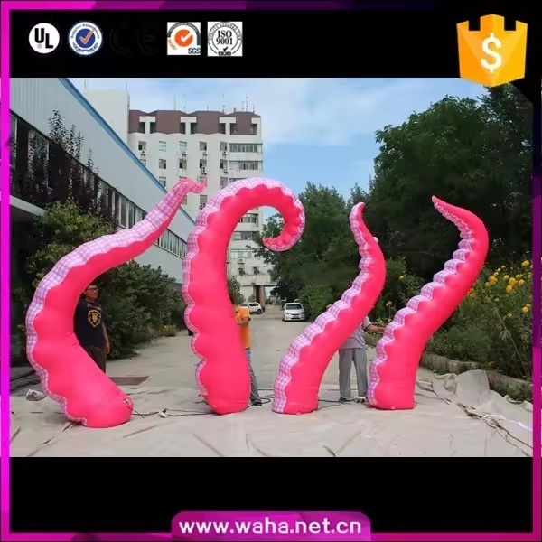 advertising inflatables  Giant Inflatable Pink Octopus Tentacle for Decoration