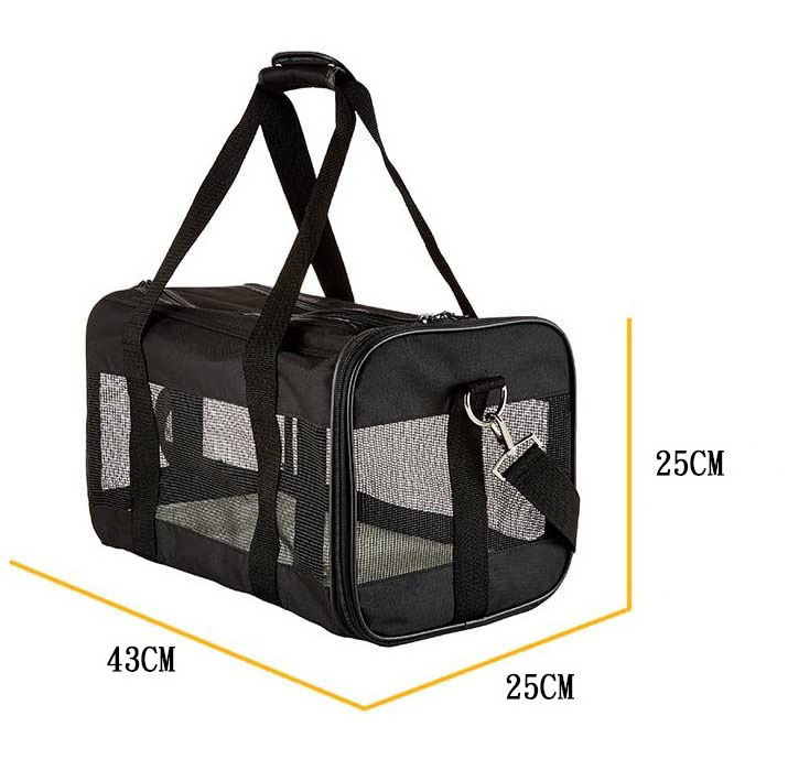 Folding Portable Cat Dog Carrier Dual-Use Breathable Travel Pet Carriers Pet Cages Carriers