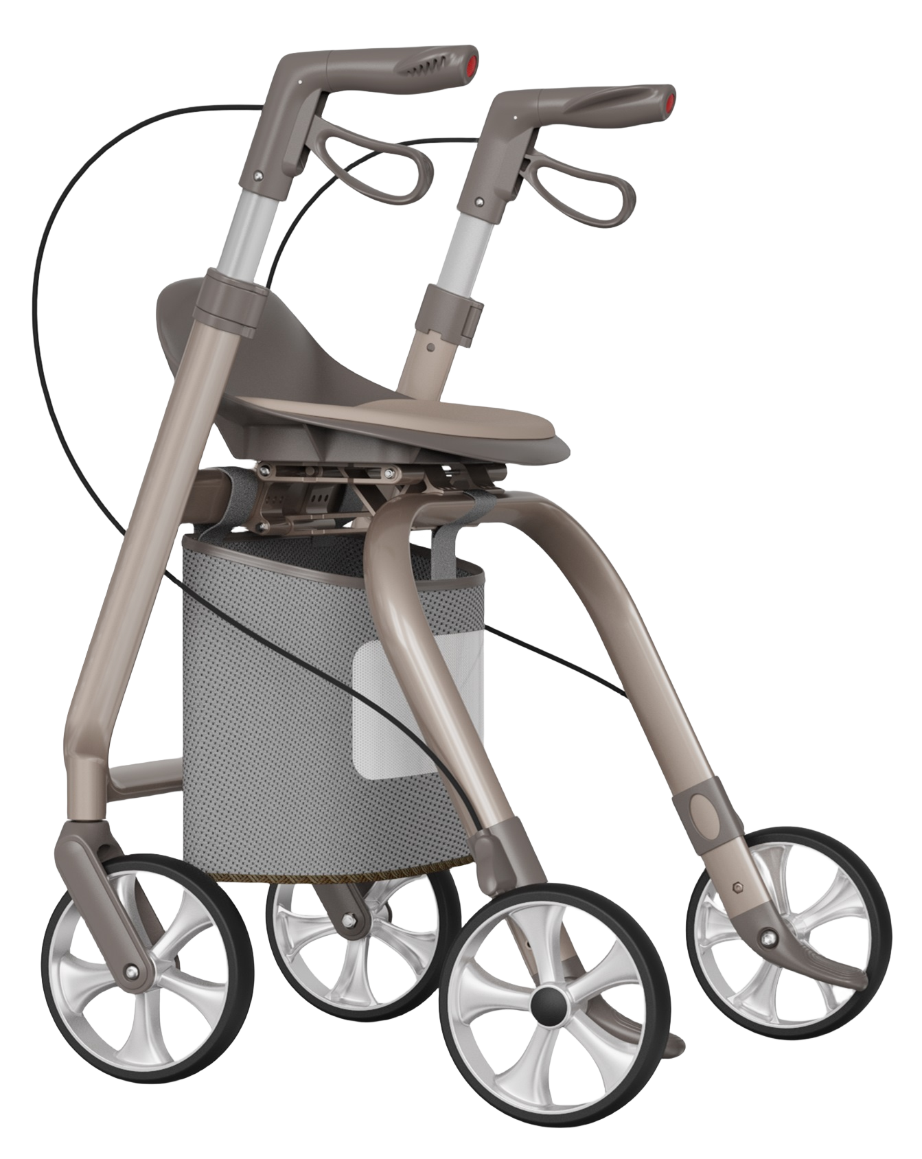 Lightweight electric walker rollator 4 in 1 wheeled walkers and rollators elderly aluminum walker rollator shopping cart