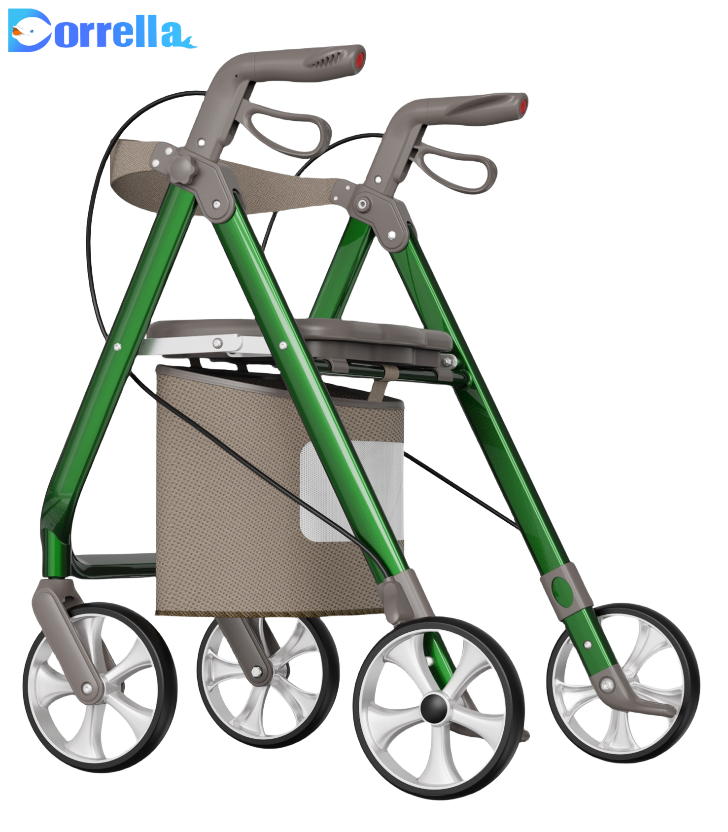 rolling rollator walker for adults seniors elderly folding shopping electric drive four wheel lightweight rollator walker