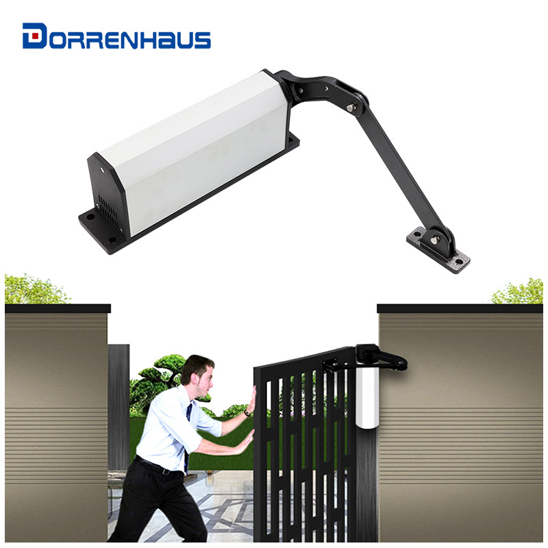 Side-Mounted Double Swing Door Closers Automatic Swing Gate Operator Waterproof Community Gate Opener