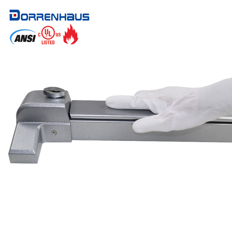 DORRENHAUS UL500P Factory Wholesale Painted Steel UL Certification Panic Exit Device 1045mm Panic Bar Rim Type Fire Door Lock