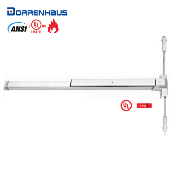 DORRENHAUS UL560P ANSI UL Sturdy Strength Painted Steel Panic Exit Device Emergency Door Push Bar Panic Bar Lock