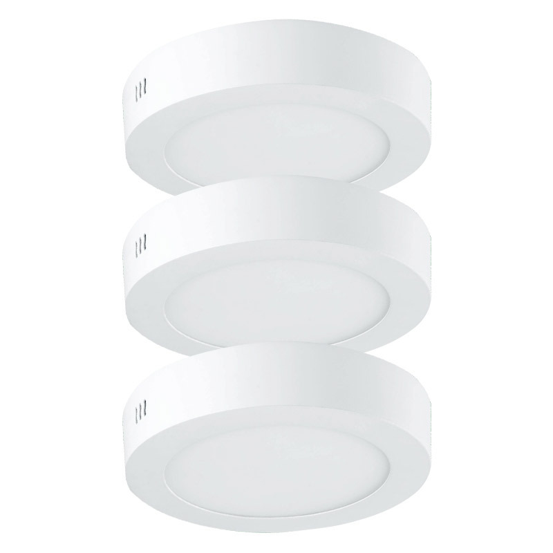 Round led flush mount ceiling Light 12w flat surface mounted panel light fixtures for closet, bathroom, kitchen, hallway