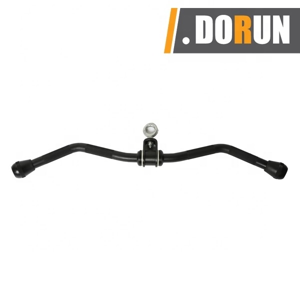 Double D Row Handle Cable Attachment, Heavy Duty Steel Rowing Machine Exercise Bent-over Row Handle with Swivel Hook