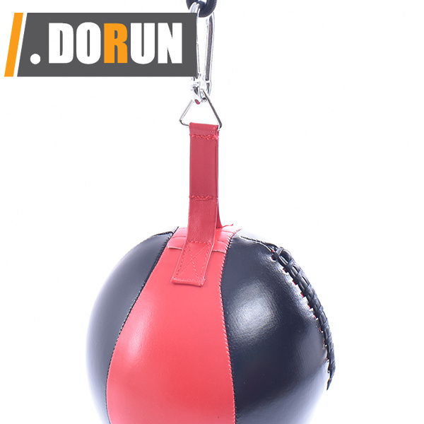 Mexican-Style Double-Double End Bag Leather MMA Muay Thai Training Punching Dodge Striking Bag Kit with Chain Hanging Swivel