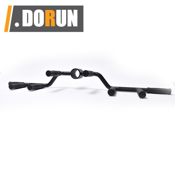 Large Multi-Grip T Bar Row Landmine Attachment - Straight Grip Bent-over Row Handle Fits Standard with Eyelet Hook