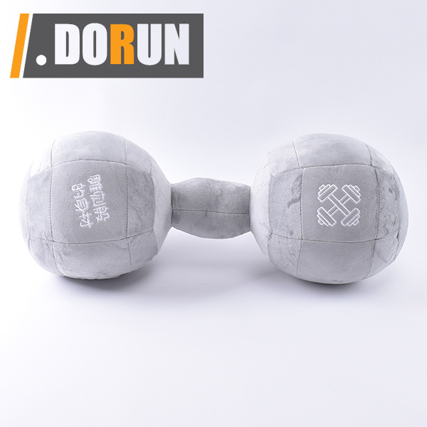 2 Pieces Dumbbell Toy Plush Barbell  Stuffed Toys Promote Sensory Toy Dumbbell