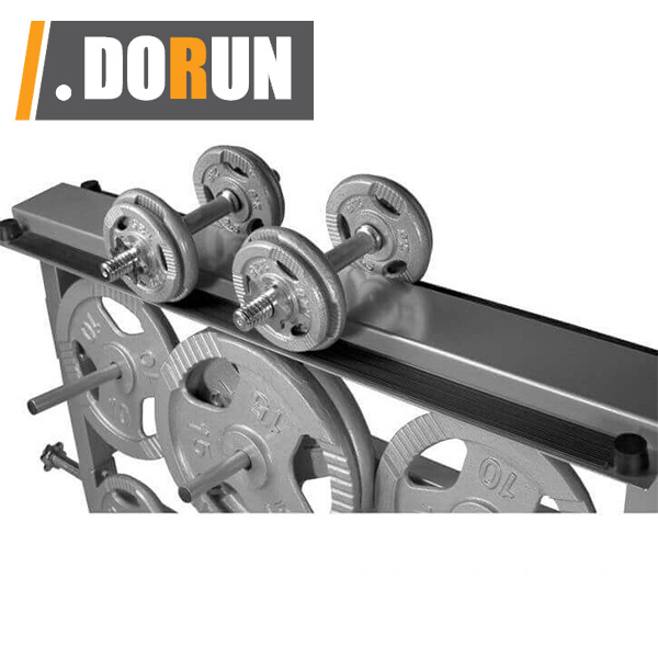 3 layer Dumbbell and Weight Plate Storage Commercial Gym Weight Plate Dumbbell Rack Fit 1 inch standard weight plate