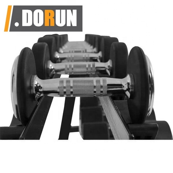 2 Tier Dumbbell Rack Stand Only, Metal Steel Weight Storage Rack for Dumbbells (550 lbs Capacity), Weight Holder Rack