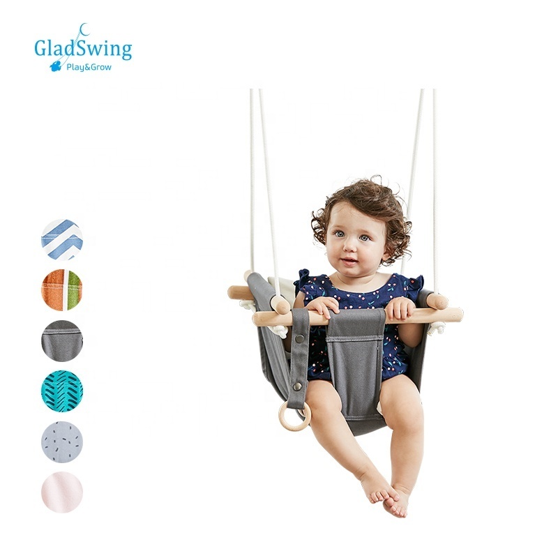 Indoor and Outdoor Hammock Toddler Kids Toys Tree Swings Backyard Outside Fabric Foldable Baby Patio Swing Set