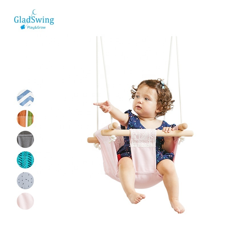 Soft Cushion Classic Swing Babies Canvas Hanging Swing Seat Toddler Secure fabric babies swing chair