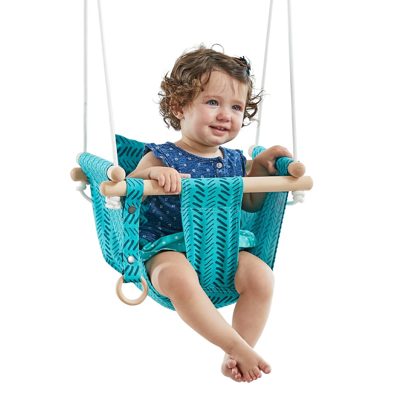 Soft Cushion Classic Swing Babies Canvas Hanging Swing Seat Toddler Secure fabric babies swing chair