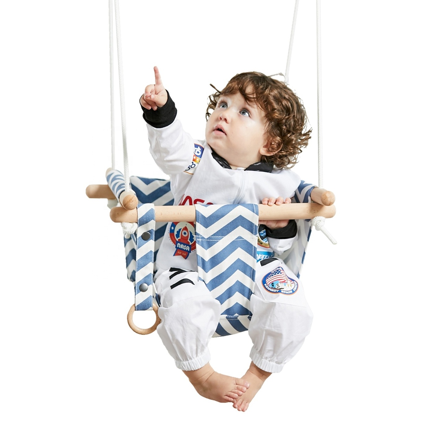 Soft Cushion Classic Swing Babies Canvas Hanging Swing Seat Toddler Secure fabric babies swing chair