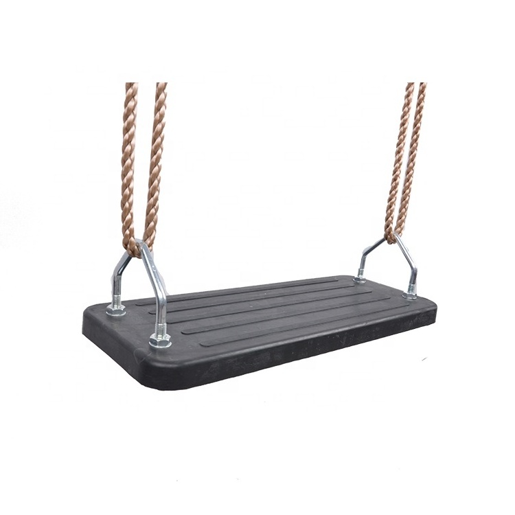 playground rubber swing seat for kids with PE rope