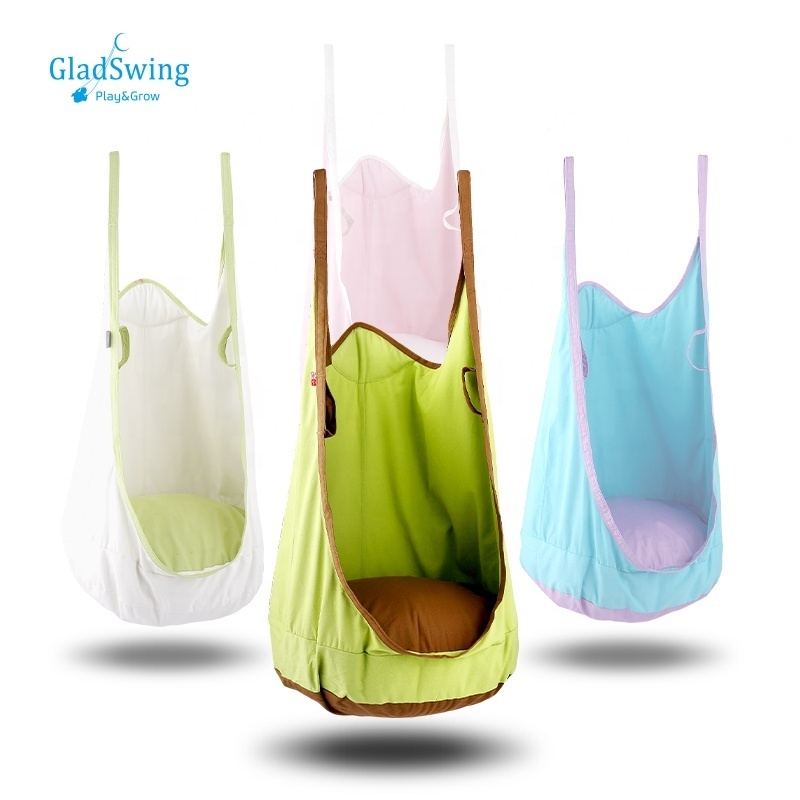 Hot Sale GladSwing Patio Swing Chair  Children Hammock Kids Toy  Gift Indoor  Outdoor Hanging Seat Child Cartoon Frog Durable