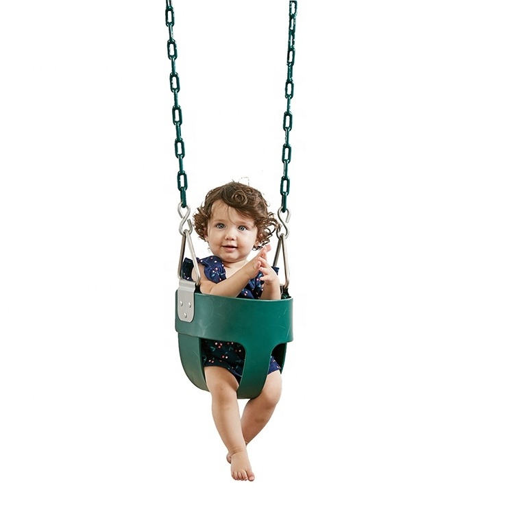 Gladswing Coated Swing Chains Swing Set Accessories Heavy Duty High Back Full Bucket Toddler Swing Seat