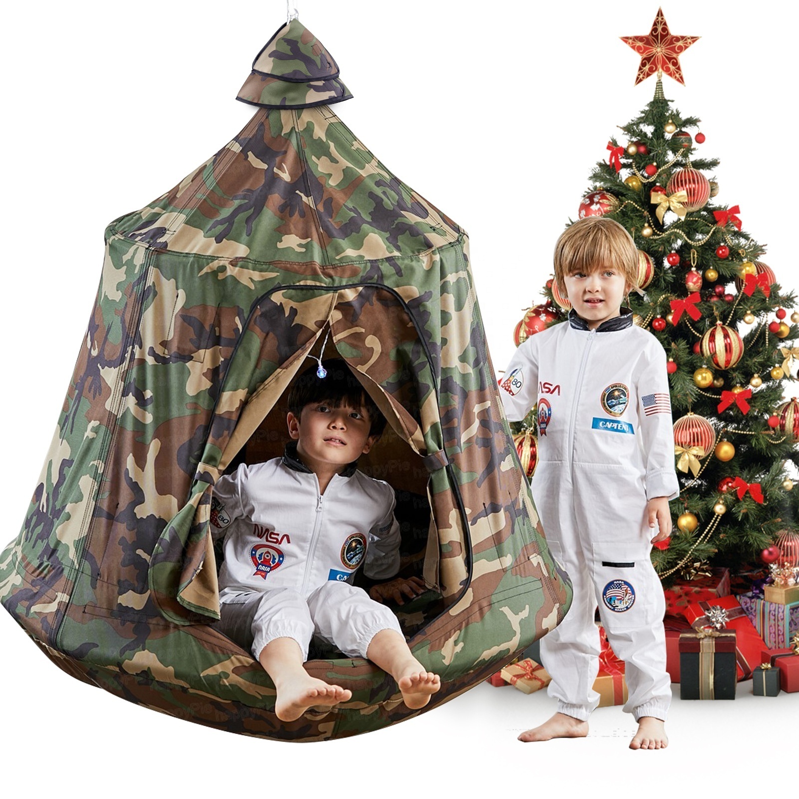 Kids Child Treepod Indoor Outdoor Camping Hanging Play Tent House Tree Pod Tent