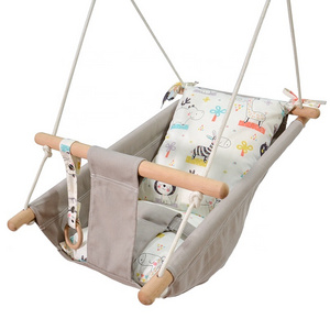 Soft Baby Swing Chair Infant Trainer Twin Sawmill Handle Swing Indoor Outdoor Hanging Chairs Swing Set For Children