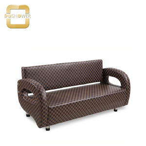 Doshower vintage waiting sofa for barber shop waiting area funiture