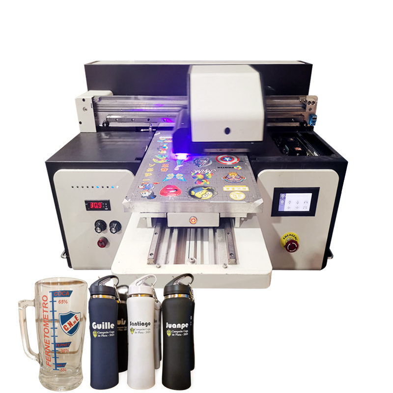 A3 xp600 DX8 double heads uv led varnish digital flatbed uv printer with 3D embossing effect