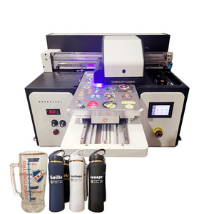 A3 xp600 DX8 double heads uv led varnish digital flatbed uv printer with 3D embossing effect