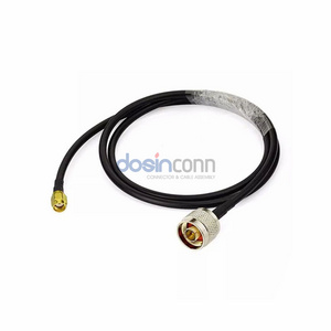 DOSIN Coaxial Cable Manufacturers RP SMA Male Connector to N Type Male Cable Assembly for RG58 LMR195 LMR200