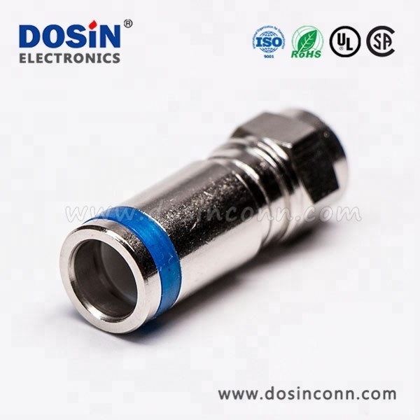 75ohm Coax Straight Cable RG58 RG6 Male F-Type Compression Connector