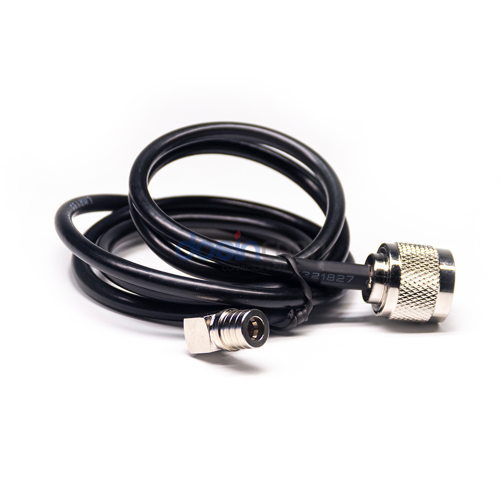 SMB Male Connector RG58 to N Male Coaxial RF Pigtail Cable LMR195