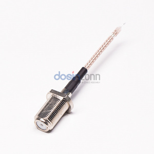 RF Cable Coaxial Connector F type Female To Open End With RG179 Cable