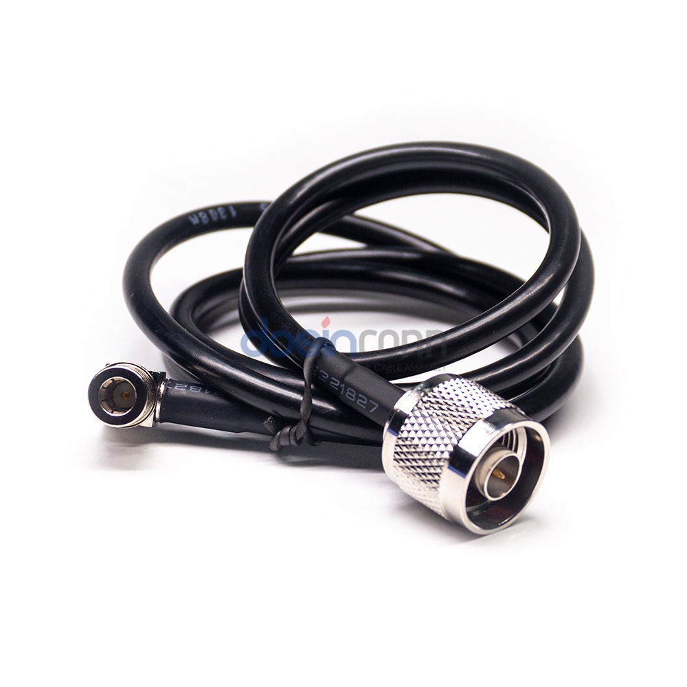 SMB Male Connector RG58 to N Male Coaxial RF Pigtail Cable LMR195