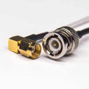 Professional 50ohm Straight BNC male to RP SMA male connector with vga lmr240  RG59 Rg11 coaxial cable